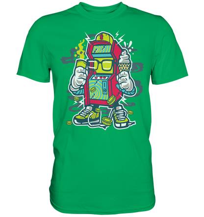 T-Shirt verschiedene Größen Kurzarm Game Machine Retro 80s Style - Premium Shirt