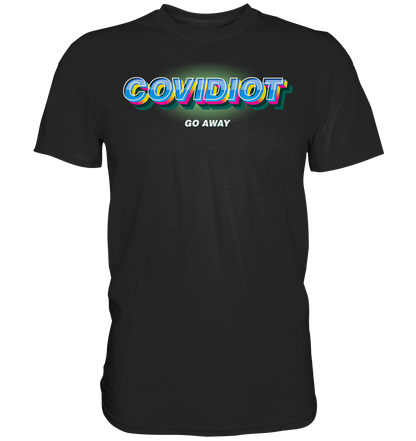 T-Shirt PROVOKATEUR weiß COVIDiot Shirt - Premium Shirt
