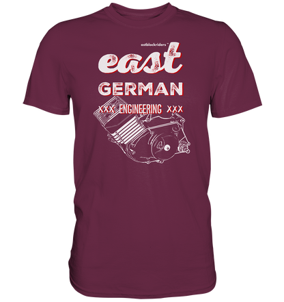 T-Shirt verschiedene Farben Kurzarm East German Simson S51 Motor - Premium Shirt